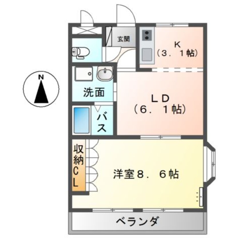 間取図 サンタ　ピュアリ