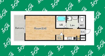 間取図 名鉄名古屋本線/山王駅 徒歩6分 6階 築12年