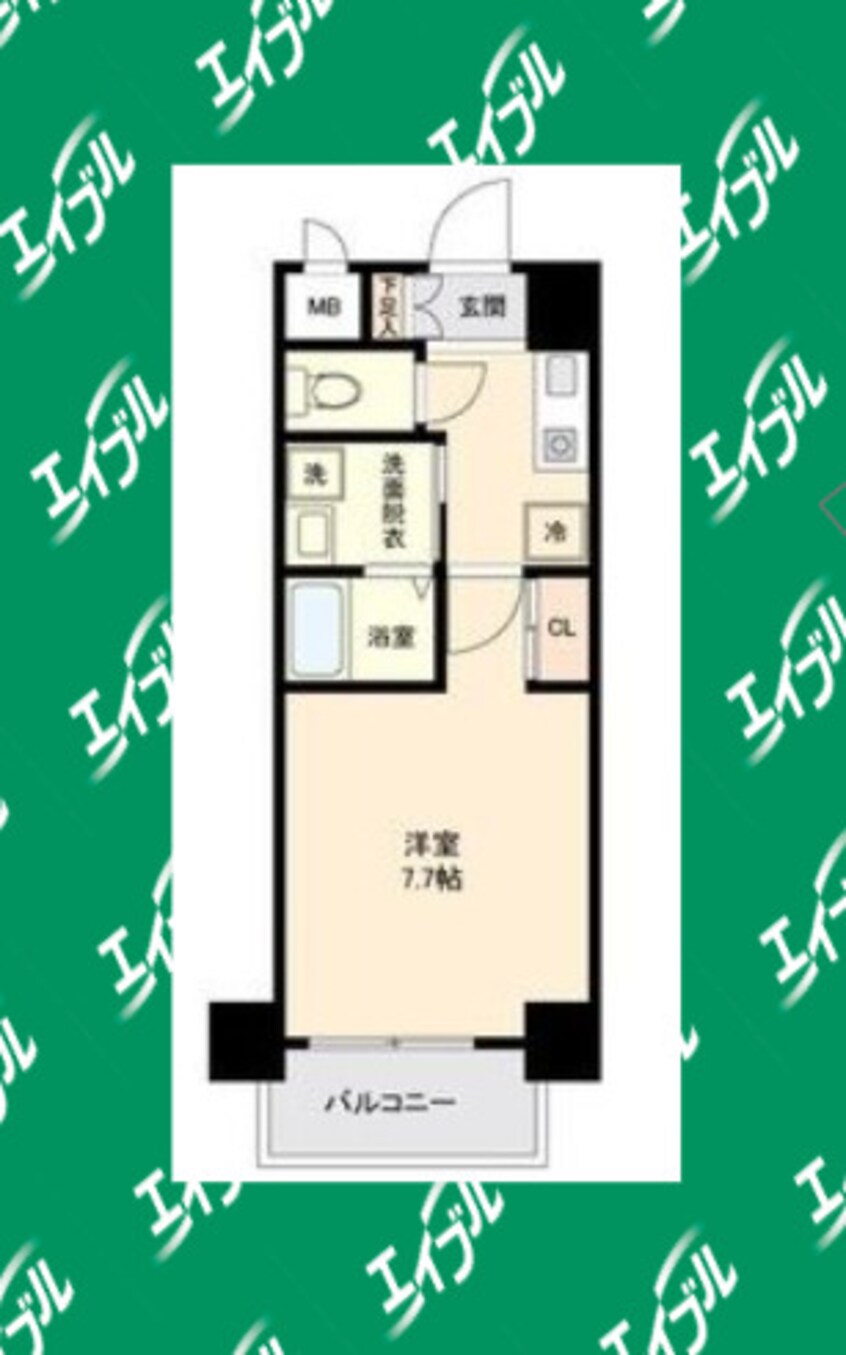 間取図 名古屋市営地下鉄鶴舞線/いりなか駅 徒歩6分 6階 築19年