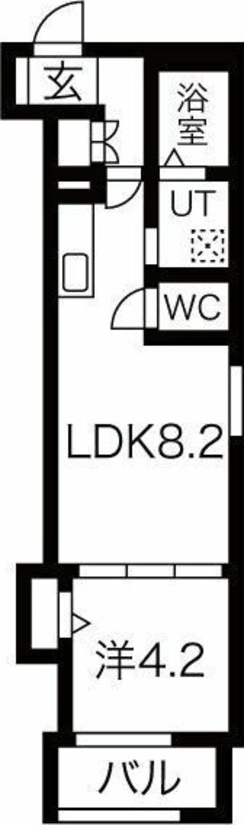 間取図 F asecia 日の出