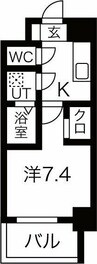 Brick Kamejima 1Kの間取り