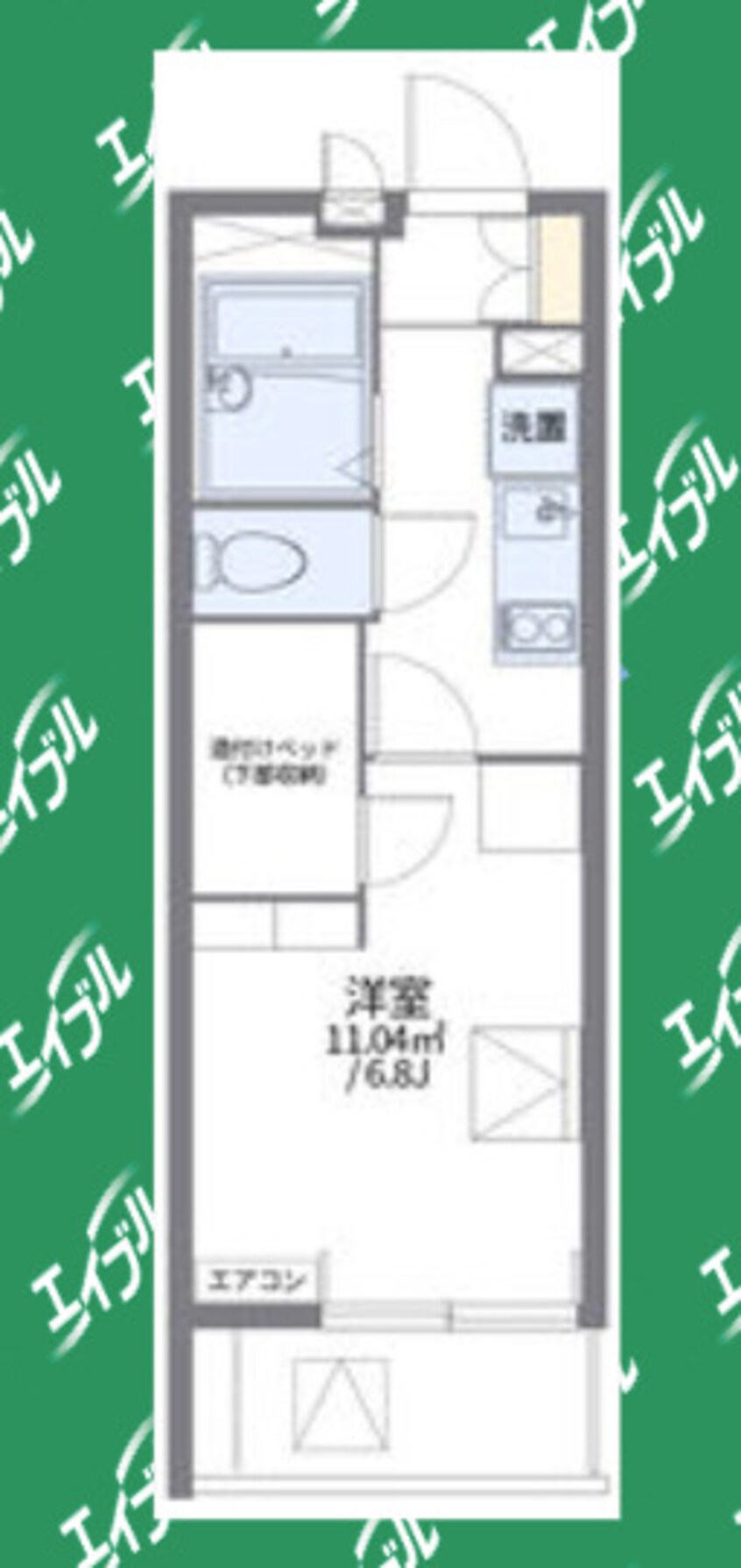 間取図 レオパレスまつばら