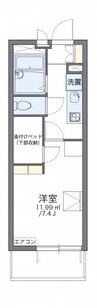 名鉄名古屋本線/山王駅 徒歩8分 2階 築16年 1Kの間取り