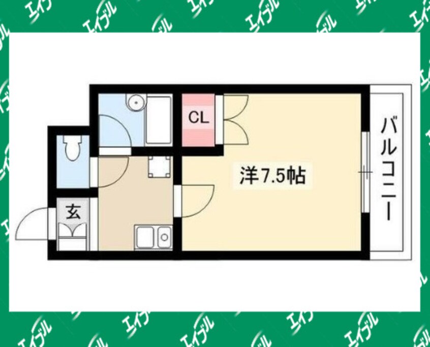 間取図 名古屋市営地下鉄東山線/星ヶ丘駅 徒歩10分 4階 築31年
