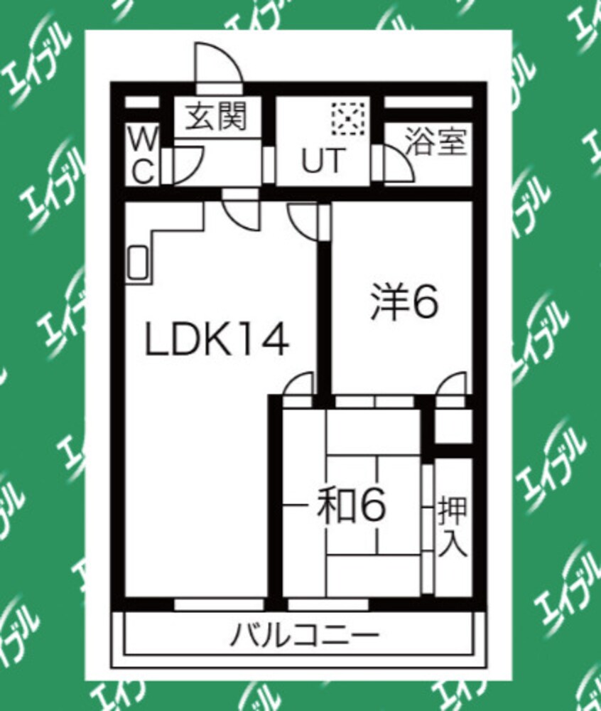 間取図 名古屋市営地下鉄名港線/六番町駅 徒歩5分 7階 築40年