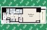 S-RESIDENCE東別院 1Kの間取り