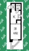 第5七福ビル 1DKの間取り
