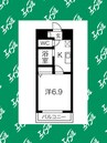 名古屋市営地下鉄名港線/六番町駅 徒歩9分 1階 築25年 1Kの間取り