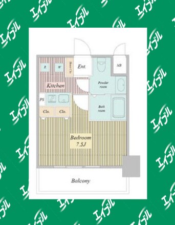 間取図 名古屋市営地下鉄桜通線/高岳駅 徒歩1分 2階 築18年