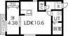 中央本線<中央西線>/大曽根駅 徒歩12分 1階 1年未満 1LDKの間取り