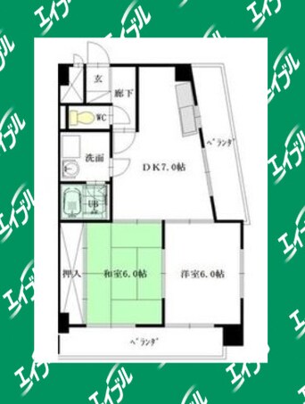 間取図 名古屋市営地下鉄名城線/大曽根駅 徒歩8分 3階 築31年