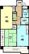 中央本線<中央西線>/鶴舞駅 徒歩10分 4階 築36年 2DKの間取り