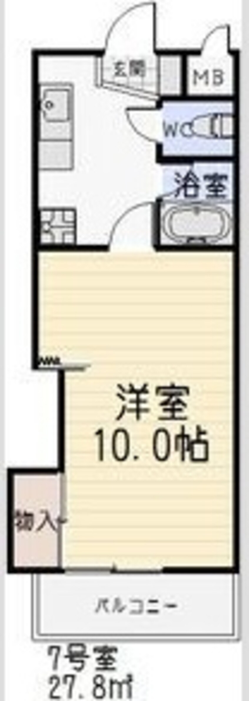 間取図 名古屋市営地下鉄名城線/平安通駅 徒歩5分 8階 築35年