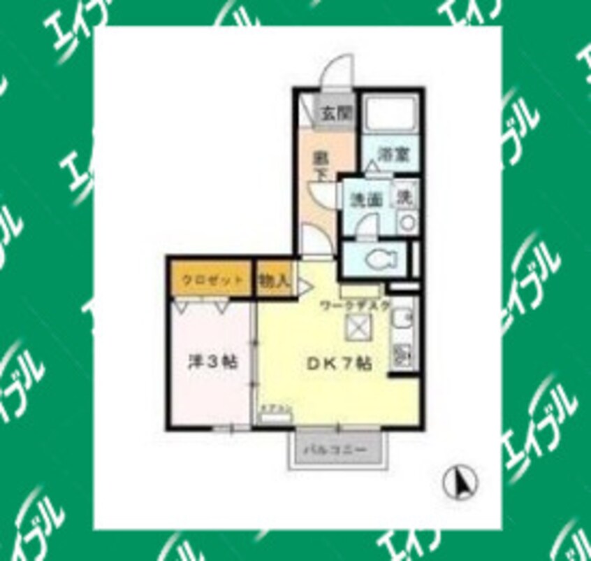 間取図 エルコーポ　A