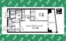 セイント橘 1LDKの間取り