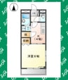 センチュリー平針 1Kの間取り