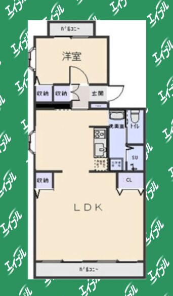 間取図 名鉄瀬戸線/東大手駅 徒歩5分 3階 築40年