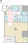 名古屋市営地下鉄名城線/東別院駅 徒歩7分 8階 築9年 1Kの間取り