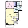 Ｋ・ＰＬＡＣＥ 1LDKの間取り