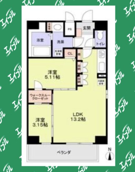 間取り図 クレストタワー栄