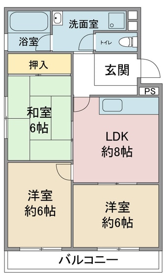 間取図 シャトー五才美