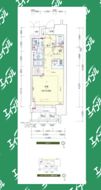 間取図 プレサンス金山デュアル