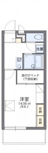 レオパレス月島 1Kの間取り