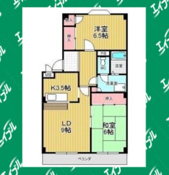 間取図 名古屋市営地下鉄桜通線/徳重駅 徒歩11分 2階 築34年
