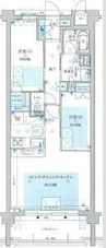 名鉄名古屋本線/栄生駅 徒歩8分 3階 築浅 2LDKの間取り