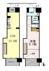 名古屋市営地下鉄東山線/伏見駅 徒歩6分 11階 築18年 1LDKの間取り