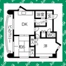 レインボー尾頭橋II 2DKの間取り