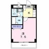 プチメゾン矢田 1Kの間取り