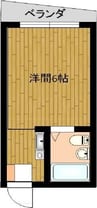 名古屋市営地下鉄桜通線/太閤通駅 徒歩1分 2階 築36年 1Rの間取り