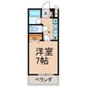 名古屋市営地下鉄鶴舞線/大須観音駅 徒歩12分 1階 築13年 1Kの間取り