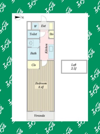 間取図 東海道本線/尾頭橋駅 徒歩10分 3階 築20年