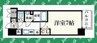 プレサンス丸の内レジデンスⅢ 1Kの間取り