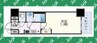 プレサンス栄フェル 1Kの間取り