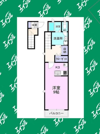 間取図 名古屋市営地下鉄名城線/名古屋大学駅 徒歩10分 1階 築20年