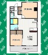 メゾン岩室 2LDKの間取り
