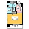 名古屋市営地下鉄鶴舞線/大須観音駅 徒歩7分 8階 築17年 1Kの間取り