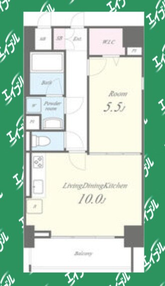 間取り図 名古屋市営地下鉄鶴舞線/鶴舞駅 徒歩7分 2階 築9年