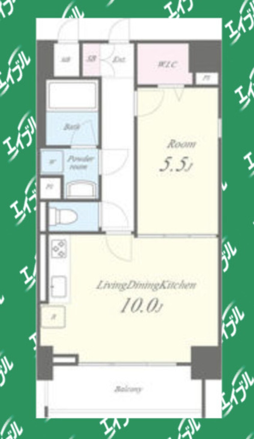 間取図 名古屋市営地下鉄鶴舞線/鶴舞駅 徒歩7分 2階 築9年