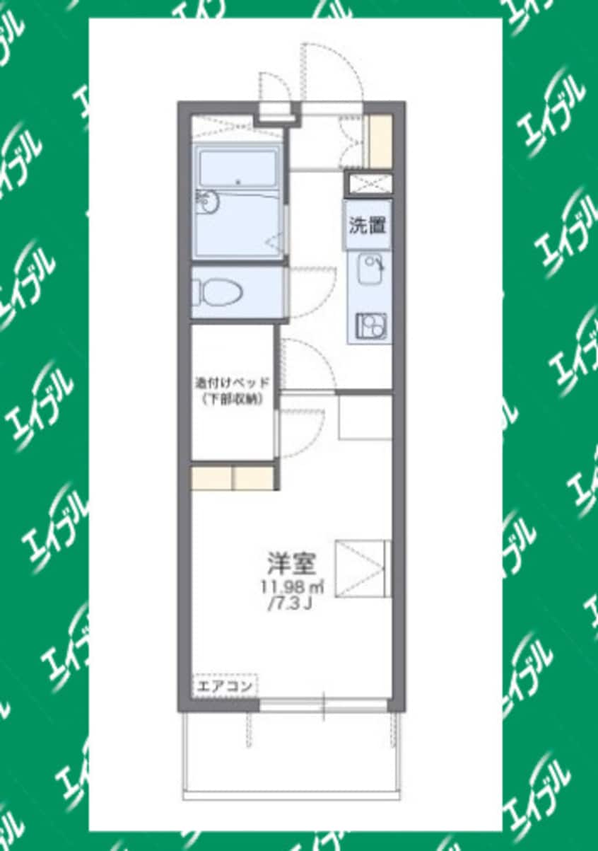 間取図 レオパレス知多