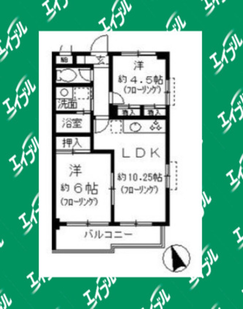 間取図 グランドール大幸Ⅱ