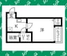 名鉄名古屋本線/本星崎駅 徒歩10分 1階 築16年 1Kの間取り
