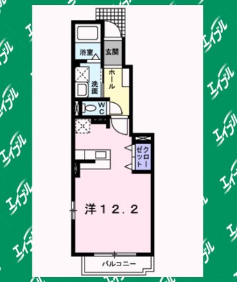 間取図 東海道本線/共和駅 徒歩8分 1階 築18年