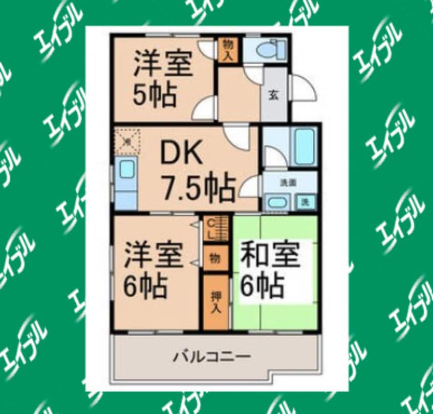 間取図 名古屋市営地下鉄桜通線/鶴里駅 徒歩3分 2階 築33年
