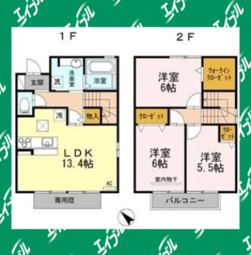 間取図 プラムガーデン大針　C棟