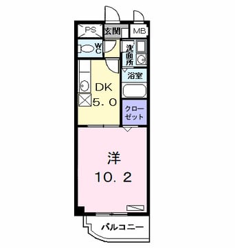 間取図 名古屋市営地下鉄東山線/本陣駅 徒歩8分 3階 築22年