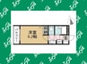 上高畑SKYマンションⅡ 1Kの間取り